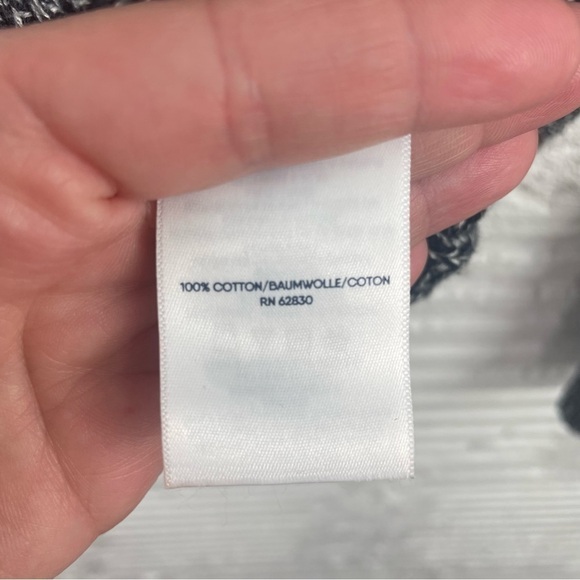 Lands' End Drifter Sweater Black Heather Cable Knit Crewneck Pullover XS - Picture 13 of 16